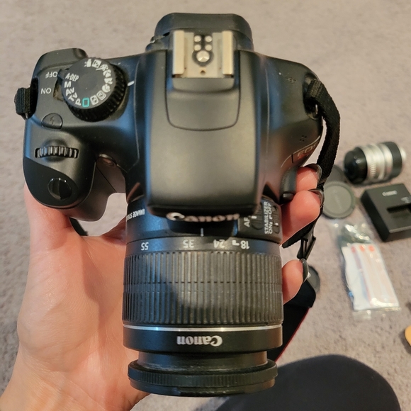 Rebel T3 EOS camera (plus extra lens) - Picture 5 of 16